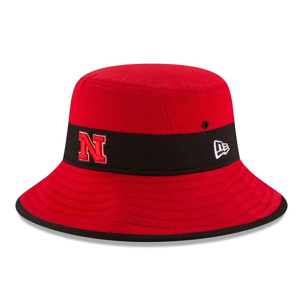 Nebraska Cornhuskers New Era Training Bucket Hat - Red