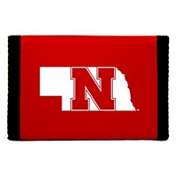 Nebraska Cornhuskers Nylon Tri-Fold Wallet