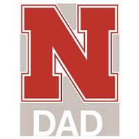 Nebraska Cornhuskers Transfer Decal - Dad