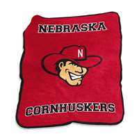 Nebraska Cornhuskers Mascot Throw Blanket