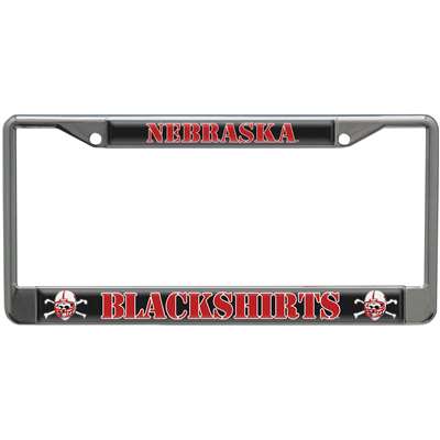 Nebraska Cornhuskers Metal License Plate Frame w/Domed Acrylic