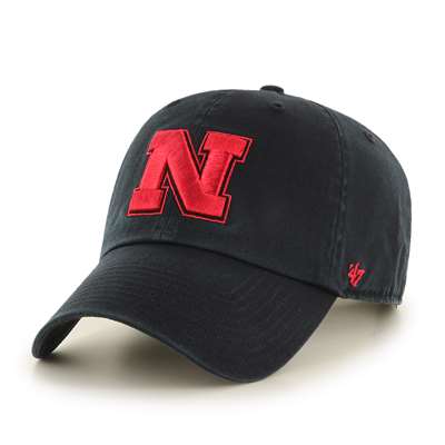 Nebraska Cornhuskers '47 Brand Clean Up Adjustable Hat - Black