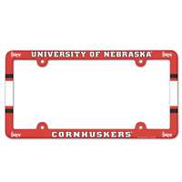 Nebraska Cornhuskers Plastic License Plate Frame