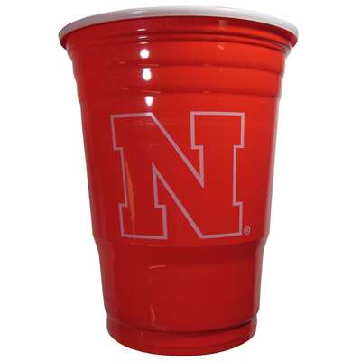 Nebraska Cornhuskers Plastic Game Day Cup - 18 Count
