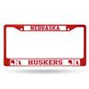 Nebraska Cornhuskers Team Color Chrome License Plate Frame