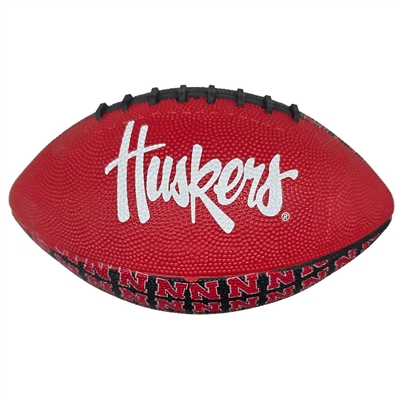 Nebraska Cornhuskers Mini Rubber Repeating Footbal