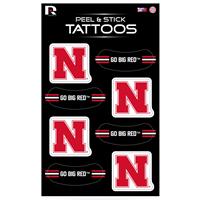 Nebraska Cornhuskers Peel and Stick Tattoo Sheet