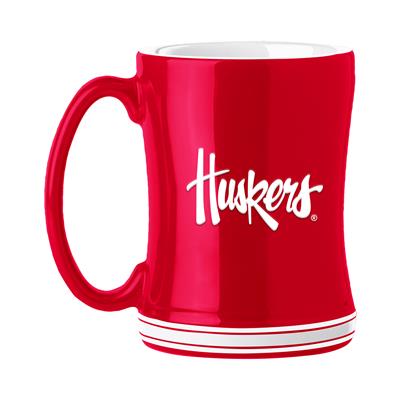 Nebraska Cornhuskers 14oz Relief Coffee Mug