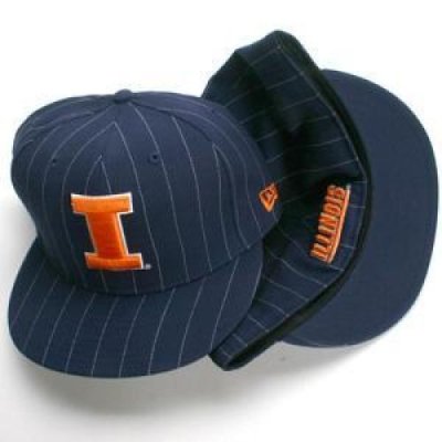 Illinois New Era Pinstripe 59fifty Hat (5950)