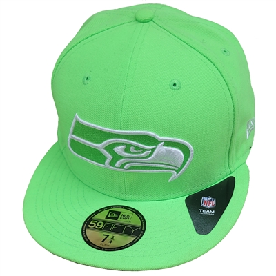 Seattle Seahawks New Era 5950 Fitted Hat - Neon Gr