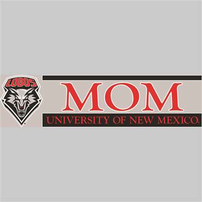New Mexico Lobos Die Cut Decal Strip - Mom