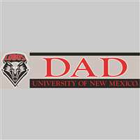 New Mexico Lobos Die Cut Decal Strip - Dad