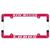 New Mexico Lobos Plastic License Plate Frame