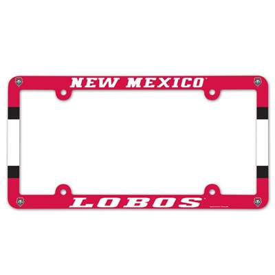 New Mexico Lobos Plastic License Plate Frame