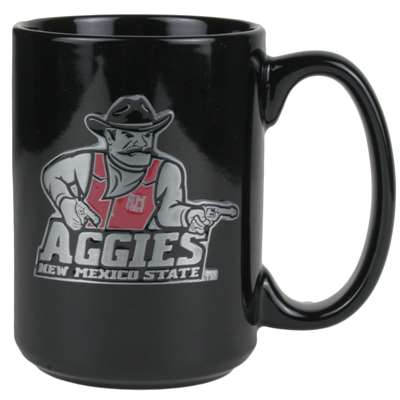 New Mexico State Aggies 15oz Black Ceramic Mug