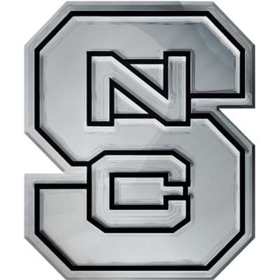 North Carolina State Wolfpack Chrome Auto Emblem