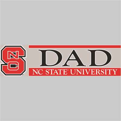 North Carolina State Wolfpack Die Cut Decal Strip - Dad