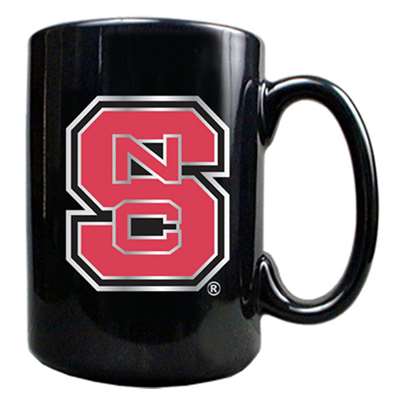 North Carolina State Wolfpack 15oz Black Ceramic Mug