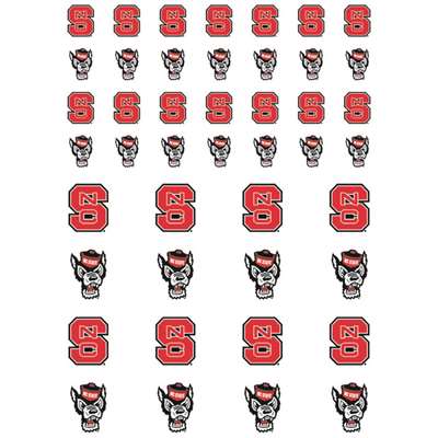 North Carolina State Wolfpack Small Sticker Sheet - 2 Sheets