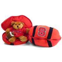 North Carolina State Wolfpack Stuffed Bear in a Ball - Football