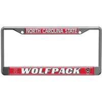 North Carolina State Wolfpack Metal License Plate Frame w/Domed Acrylic