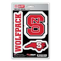 North Carolina State Wolfpack Decals - 3 Pack