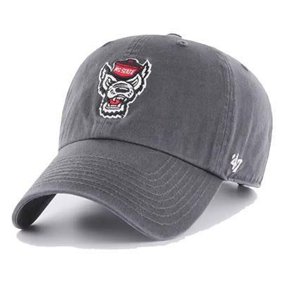 North Carolina State 47 Brand Clean Up Adjustable Hat - Charcoal