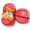 North Carolina State Wolfpack Stuffed Bear in a Ball - Basketball