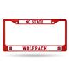 North Carolina State Wolfpack Team Color Chrome License Plate Frame