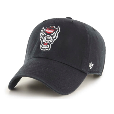 North Carolina State Wolfpack 47 Brand Clean Up Adjustable Hat - Black