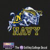 Navy Midshipmen Decal - Mascot Over Navy