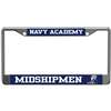 Navy Midshipmen Metal Inlaid Acrylic License Plate Frame