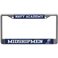 Navy Midshipmen Metal Inlaid Acrylic License Plate Frame