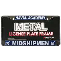 Navy Midshipmen Metal License Plate Frame w/Domed Acrylic