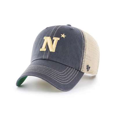 Navy Midshipmen 47 Brand Trawler Clean Up Adjustable Hat