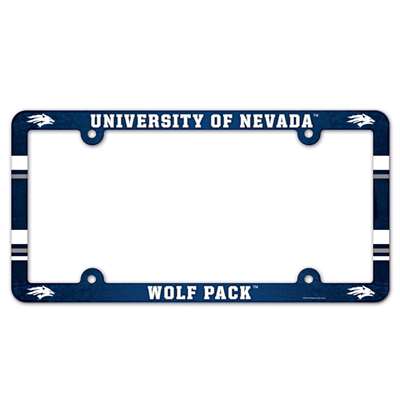 Nevada Wolfpack Plastic License Plate Frame