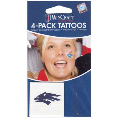Nevada Wolfpack Temporary Tattoo - 4 Pack