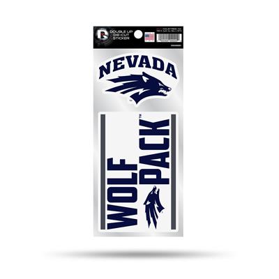 Nevada Wolfpack Double Up Die Cut Decal Set