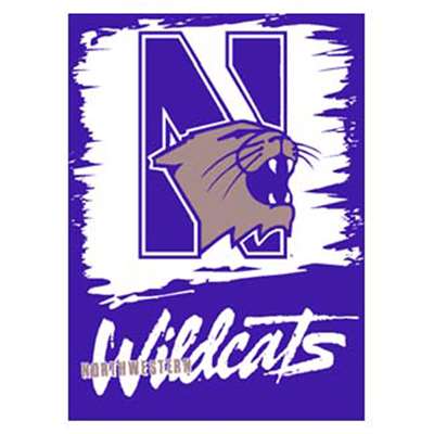 Northwestern Wildcats Banner/vertical Flag 27" X 37"