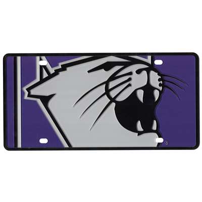 Northwestern Wildcats Full Color Mega Inlay License Plate