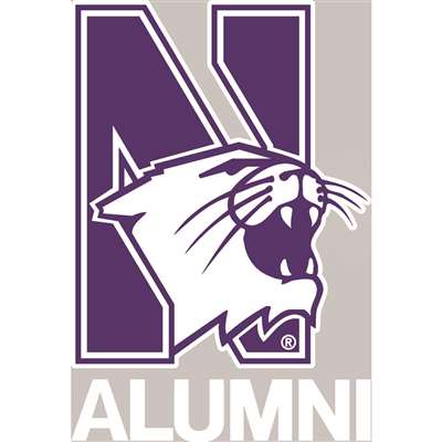 Northwestern Wildcats Transfer Decal - Alumni