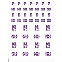 Northwestern Wildcats Small Sticker Sheet - 2 Sheets