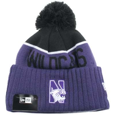 Northwestern Wildcats New Era Sport Knit Pom Beanie