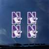 Northwestern Wildcats Transfer Decals - Set of 4
