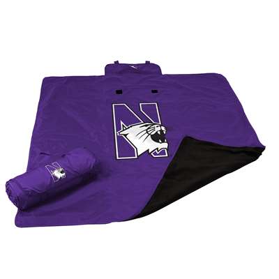 Northwestern Wildcats Packable Weather Resistant Blanket
