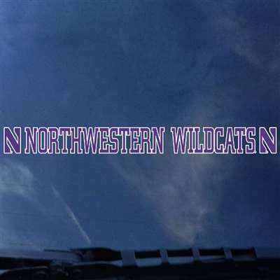 Northwestern Wildcats Automotive Transfer Decal Strip