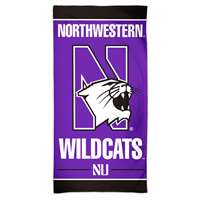 Northwestern Wildcats Spectra Beach Towel
