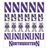 Northwestern Wildcats Multi-Purpose Vinyl Sticker Sheet