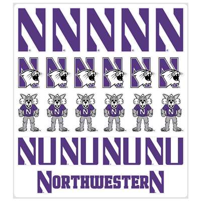 Northwestern Wildcats Multi-Purpose Vinyl Sticker Sheet