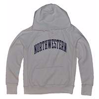 Northwestern Hooded Sweatshirt - Ladies Hoody By League - White